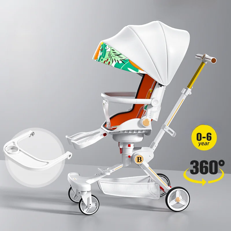 Baby stroller four wheels Shock absorption Portable foldable Stroller Lightweight travel children's Trolley cart