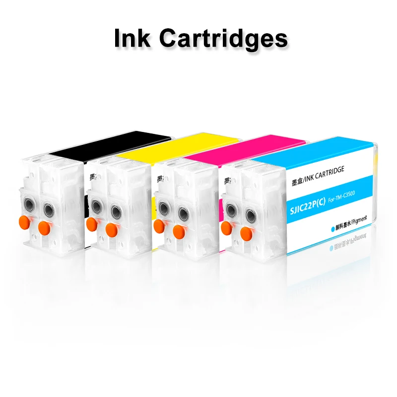 SJIC22P SJIC23P SJIC24P CISS Continuous Ink Supply System Without Chip For Epson TM-C3500 TM-C3510 TM-C3520 C3500 C3510 C3520