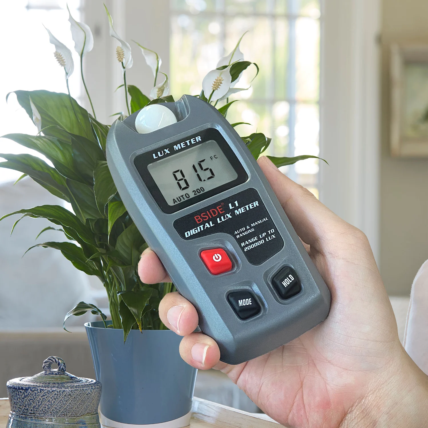 BSIDE Portable Digital Lux Meter 0~200,000lux LCD Lux / FC thumbnail 4