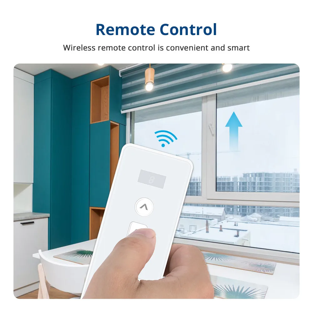 Electric Blinds Motor Zemismart WiFi 2N Electric Blinds Motor 38mm Tube Smart Tubular Shutters Works with Tuya App Alexa Google Home Voice Control