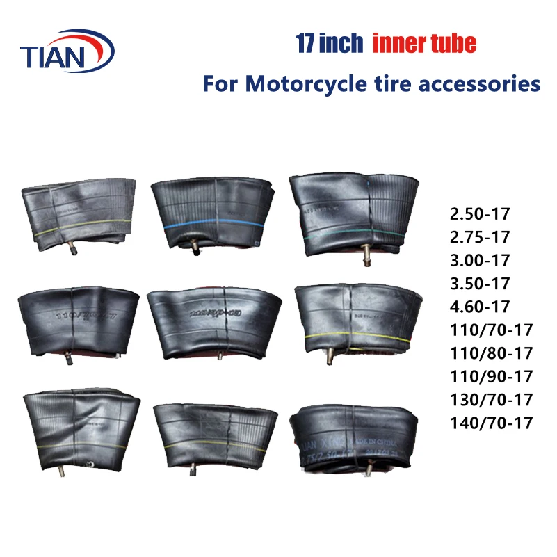 Camera D'Aria Serie 17 Pollici Moto 3.00/3.50-17 110/70/80/90-17 130/140/70-17