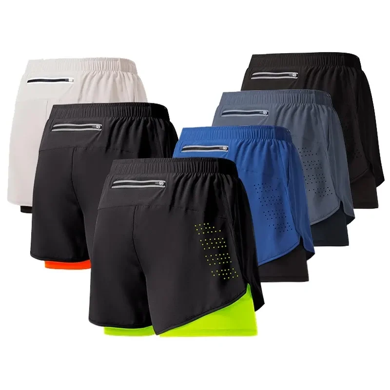 MIER Pantaloncini da corsa da uomo da 12,7 cm, ad