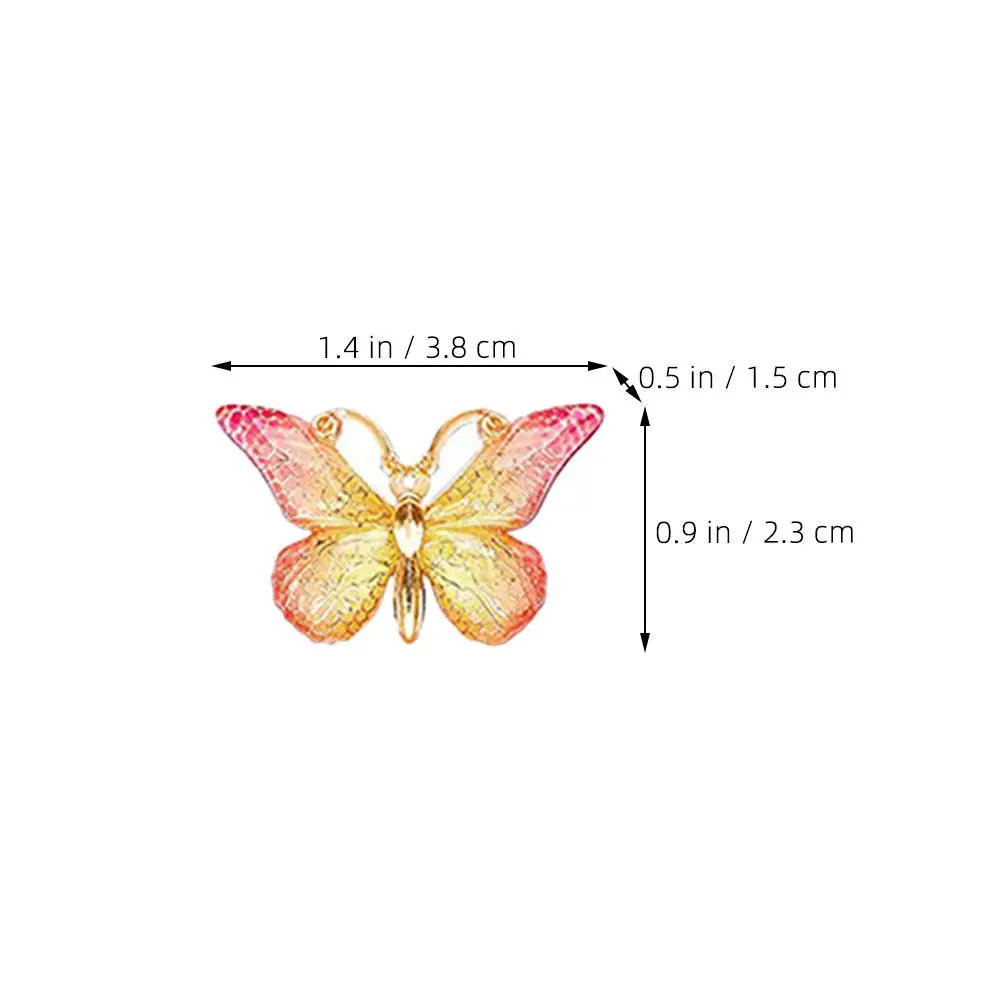 24Pcs 나비 모양 푸시핀 다기능 엄지 못 다용도 소형 압정 매일 사용하는 사무실 책상 액세서리