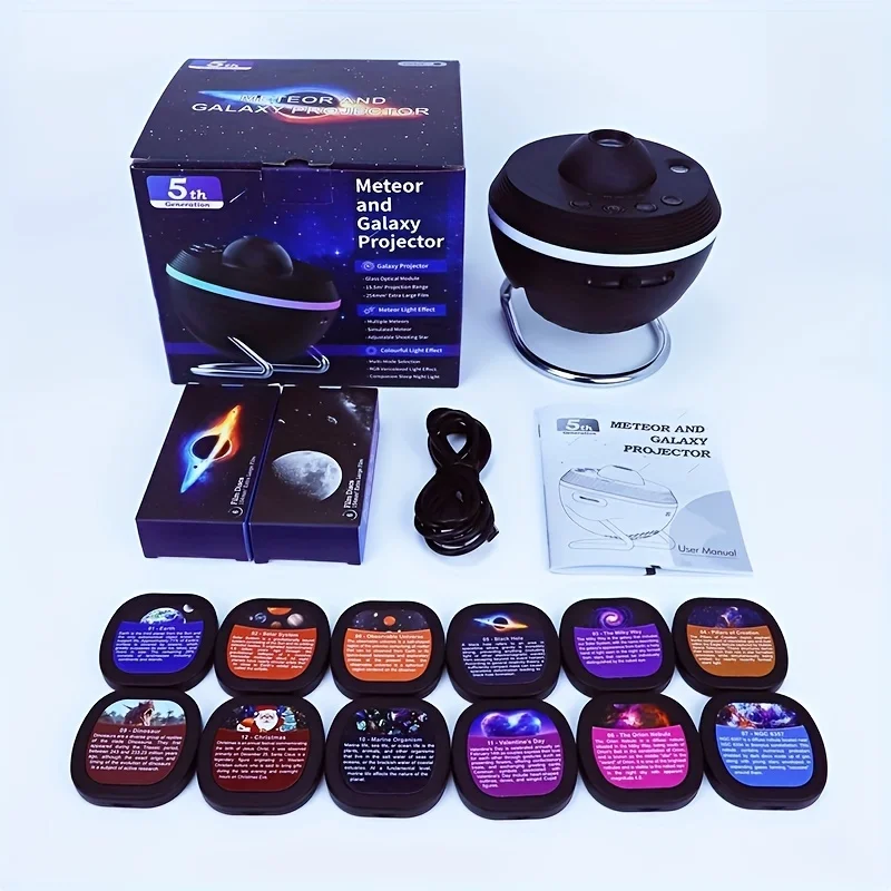 13-in-1 Galaxy Projector Dimmable RGB LED Lights Chrismas Spotlight Projectiion Fairy Lamp for Bedroom Gaming Room Party Decor 6