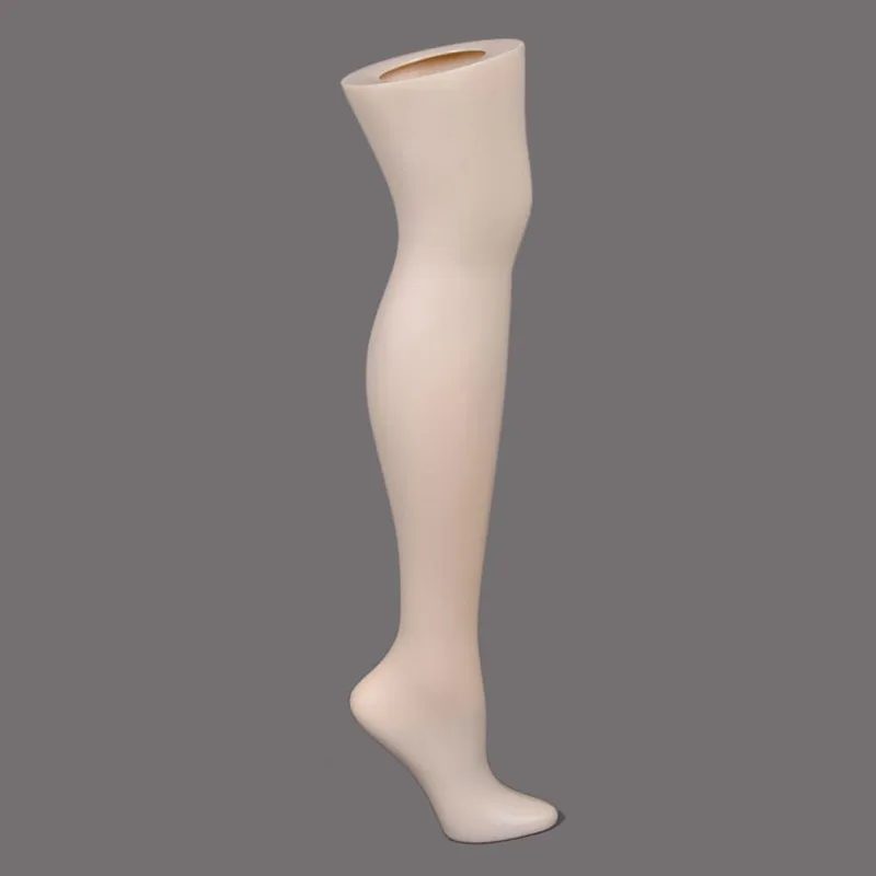 Description Picture 5 of item1 Silk Sock Leg Model Women's Medium Tube Sock Mold Plastic Stand Upright Leg Mold Stocking Feet Stocking Display