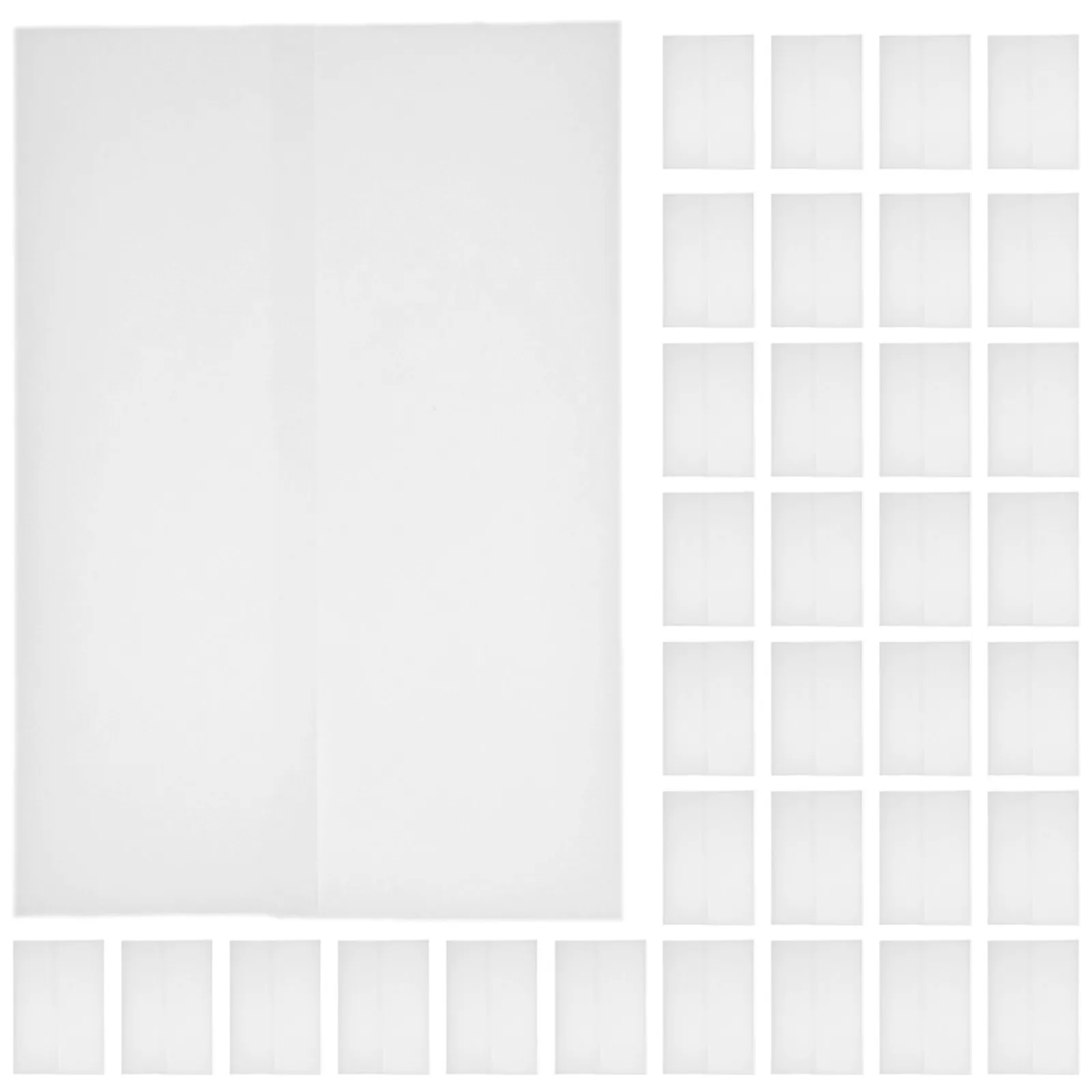 50Pcs 프리미엄 트레이싱 페이퍼 봉투 인사말 카드용 다기능 빈 봉투 초대장 카드 사진 편지 직접 발송