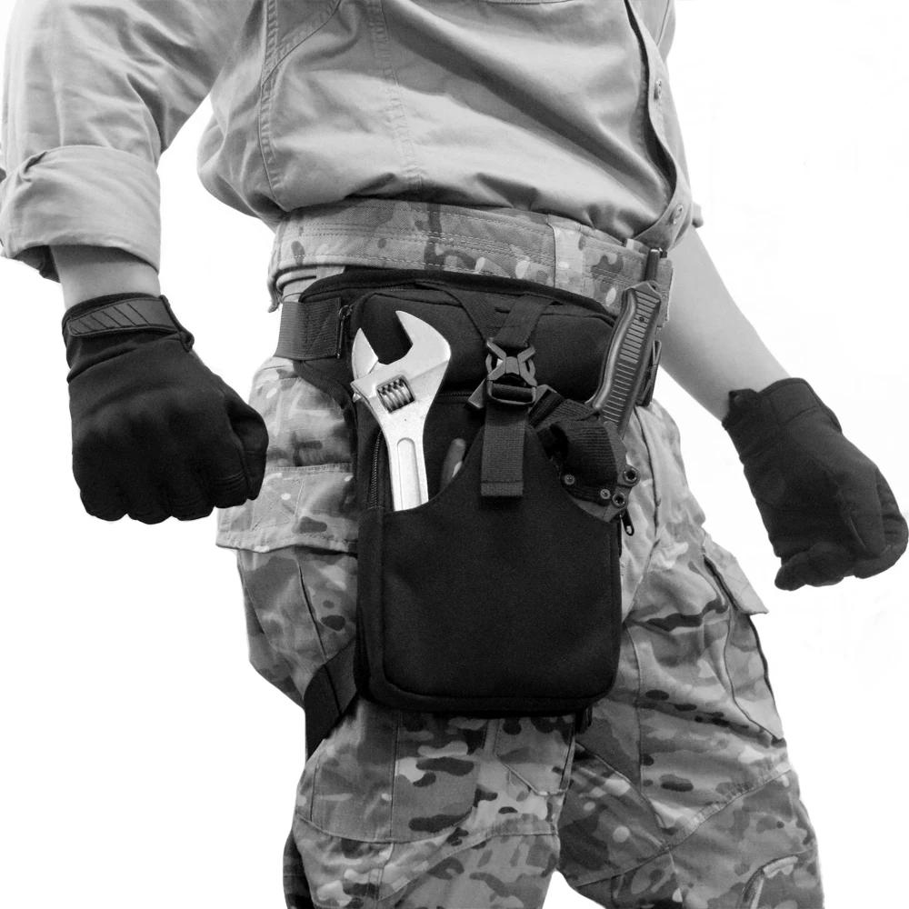 

Military Waist Fanny Pack Weapons Tactics Ride Leg Bag For Men Waterproof Drop Utility Thigh Pouch Multi-Purpose Hip Belt