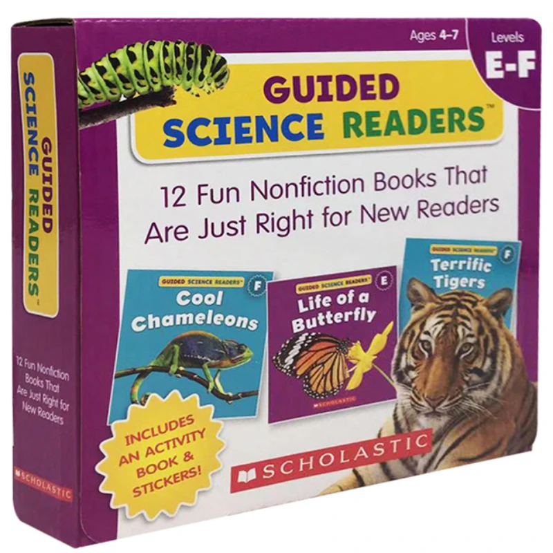 

16 books/set, Guided Science Readers Level EF, Children's books aged 4 5 6 7 English Reading book, Picture Books HJ-023