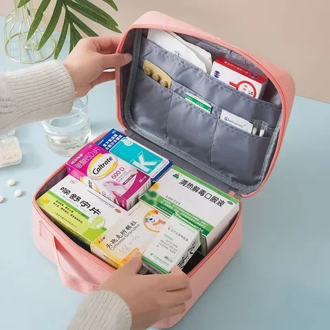 

Portable Outdoor Travel Large Capacity Medicine Storage Bag Home Pill First Aid Kit Medical Emergency Kits Organizer Bag