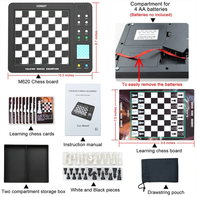  AORGRE Intelligent International Chess, Man-Machine Game  Electronic Board Chess with HD Electronic Ink Screen, Three New Modes, 20  Challenging Levels, Can Be Restored, Improve Your Chess Skills : Toys &  Games