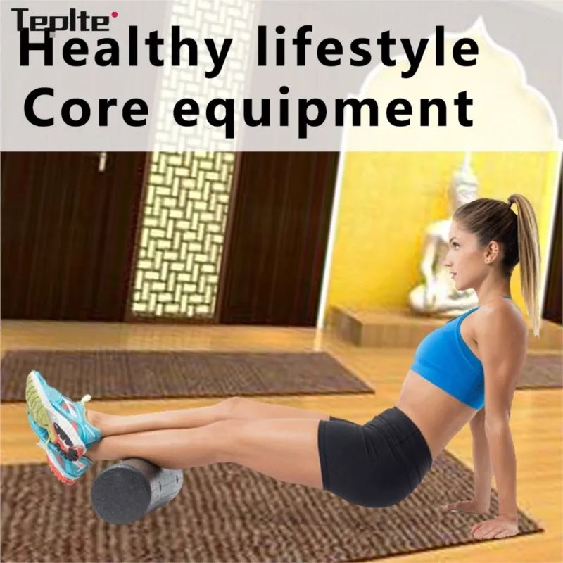 30/45cm Black EPP Yoga Column Block Massage Fitness Foam Roller For Back Pilates Bodybuilding Gym Equipment With Trigger Points