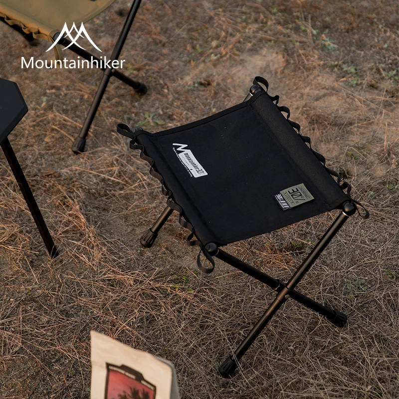 Outdoor Camping Tactical Mat Mountainhiker Portable Ultralight Aluminium Alloy Foldable Fishing Travel Stool With Storage Bag