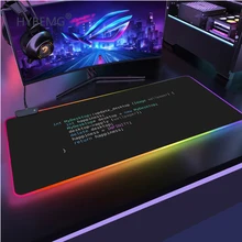 

2022 DIY hot Top Quality Program Words Rubber RGB Mouse Durable Desktop Mousepad Free Shipping Large Mouse Pad Keyboards Mat