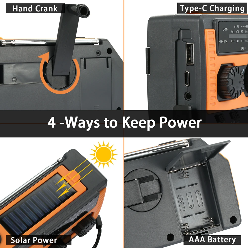 Wind & Weather Hand-crank Emergency Power Station With Light, Radio And Usb  Charging Port : Target