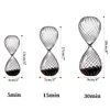 5-30 Minutes Hourglass Screw Thread Glass Sand Clock Sandglass Modern Creative Timer Home Decoration Timekeeper Handmade Crafts 6