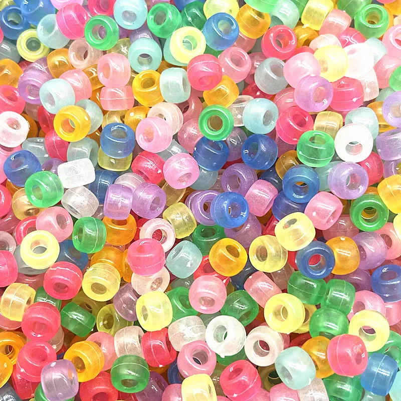 8x6mm Strong Luminous Spacer Beads Glow In The Dark Fishing Loose Beads for Jewellery Marking DIY Bracelet Accessories 50pcs