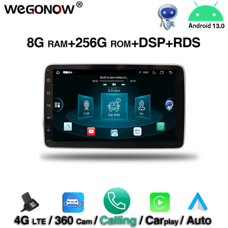 

360 Автомобильный DVD-плеер Carplay DSP IPS с камерой Android 13,0 8 ГБ + 256 ГБ GPS карта RDS радио Wi-Fi Bluetooth 5,0 для Ford FOCUS 2019 2020