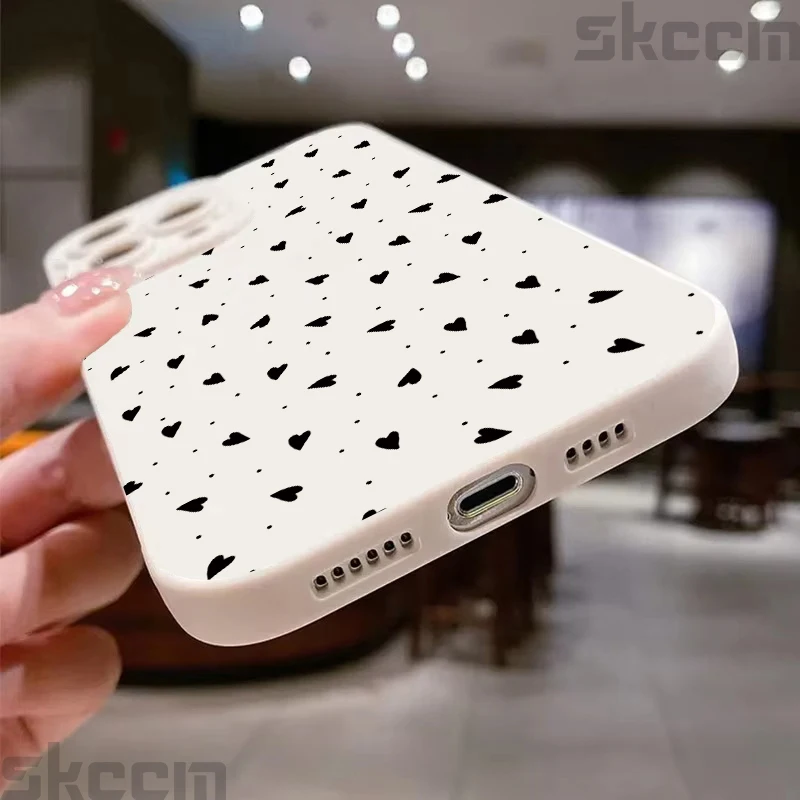 Adorable Love Heart Silicone Soft Phone Case Cover