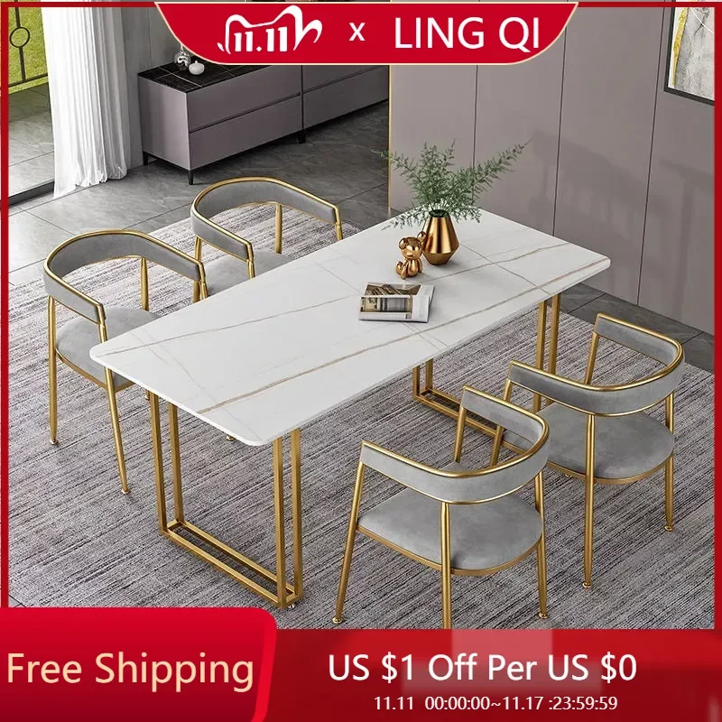 Kitchen-Nordic-Dining-Table-Gold-Legs-Organizer-Apartment-Library ...