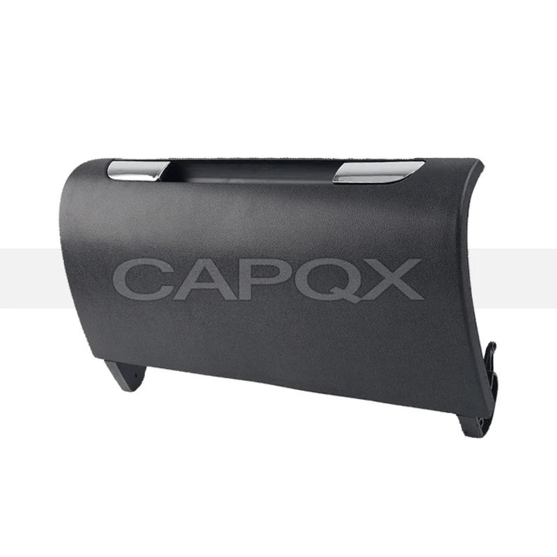 CAPQX 블랙 스토리지 박스 커버 아우디 A3 S3 8P 2004-2012 글러브 컴파트먼트 도어 커버 글러브 박스 커버