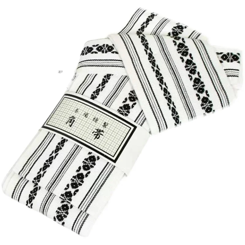 Japanese Gentlemen's Kimono Belt Shaped Waist Seal Wearing Things Corner Belt Yukata Waist Wabi-sabi Accessories Cotton