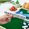 Outdoor Mini Mahjong Set with Folding Mahjong Table Portable Mah Jong Game Set For Travel Family Leisure Time Entertainment 5