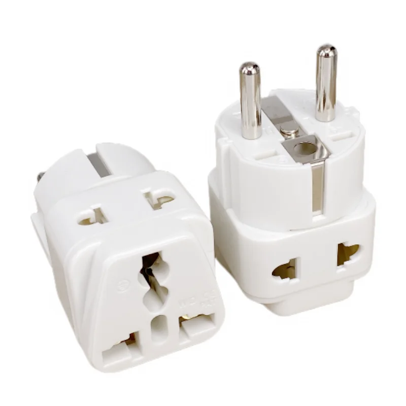 Universal EU Plug Adaptor 2 in 1 KR Plug AU UK US To EU Travel Adapter