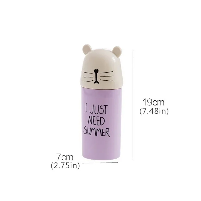 Cartoon Bear Toothpaste Toothbrush Holder Bathroom Accessories Portable Travel Toothbrush Cover Cup Bathroom Organizer