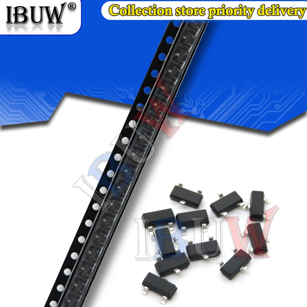 100PCS Transistor and Voltage Regulator Assortment Pack - SOT-23 Package
