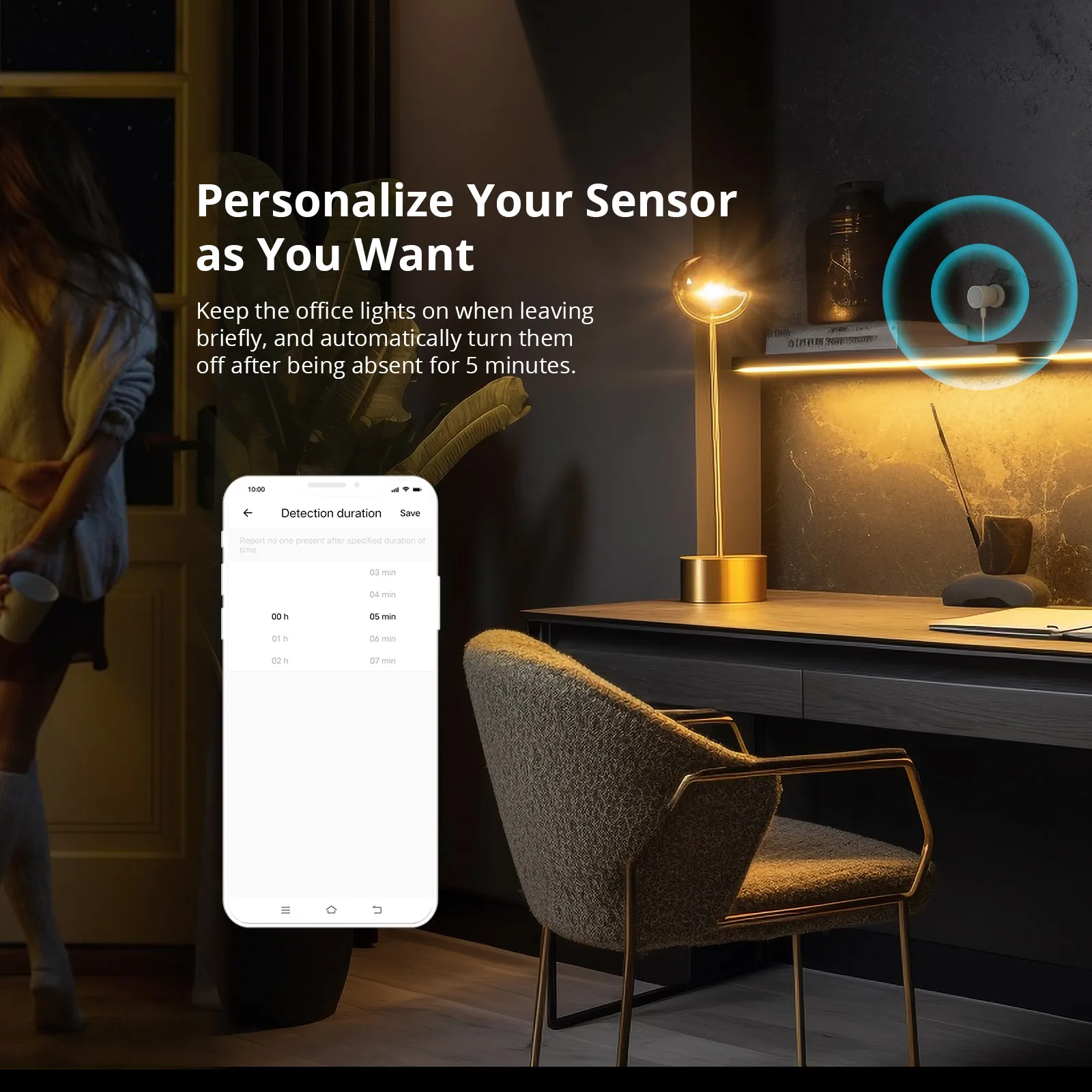 sonoff zigbee sensor de pressao humana casa inteligente 03