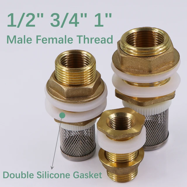 Confezione Da 2 Gruppi Adattatori Rubinetto Con Filetto Maschio 1/2" In Ottone - Foto 13