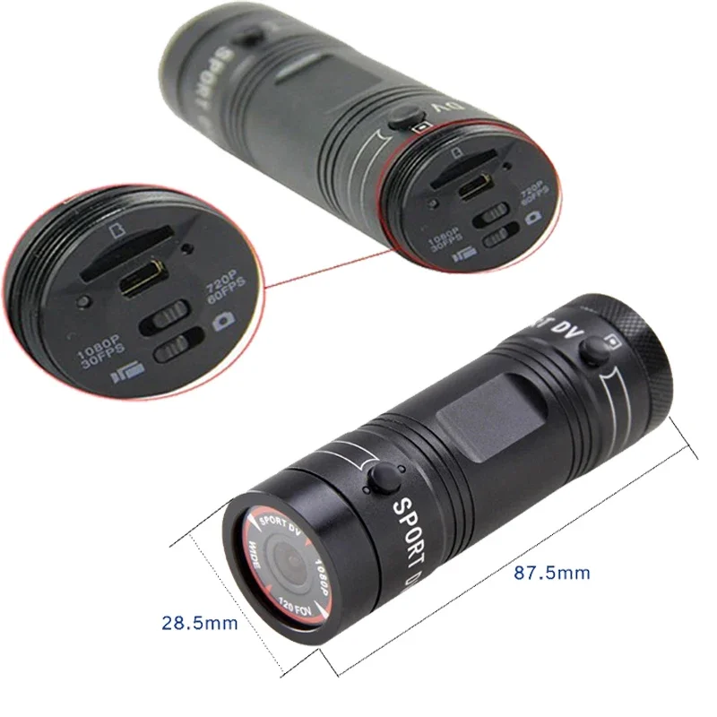 Action Camera Sport Bicycle Camera DV Video Dash Cam Motorcycle Bike Motion Helmet Camcorder Car Drive Recorder F91080P PX4 Waterproof