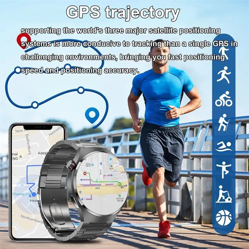 Smart Watch For Huawei WATCH 4 Pro Smart Watch Men AMOLED HD Screen Bluetooth Call GPS Trajectory NFC Health Monitor Smartwatch 2025