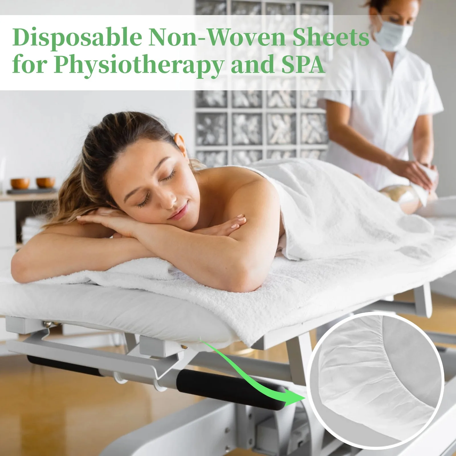 30Pcs Massage Bed Sheet Waterproof Massage Table Sheets Spa Bed Covers Disposable Protective Sheets For 200*70cm 78.7* 27.5"