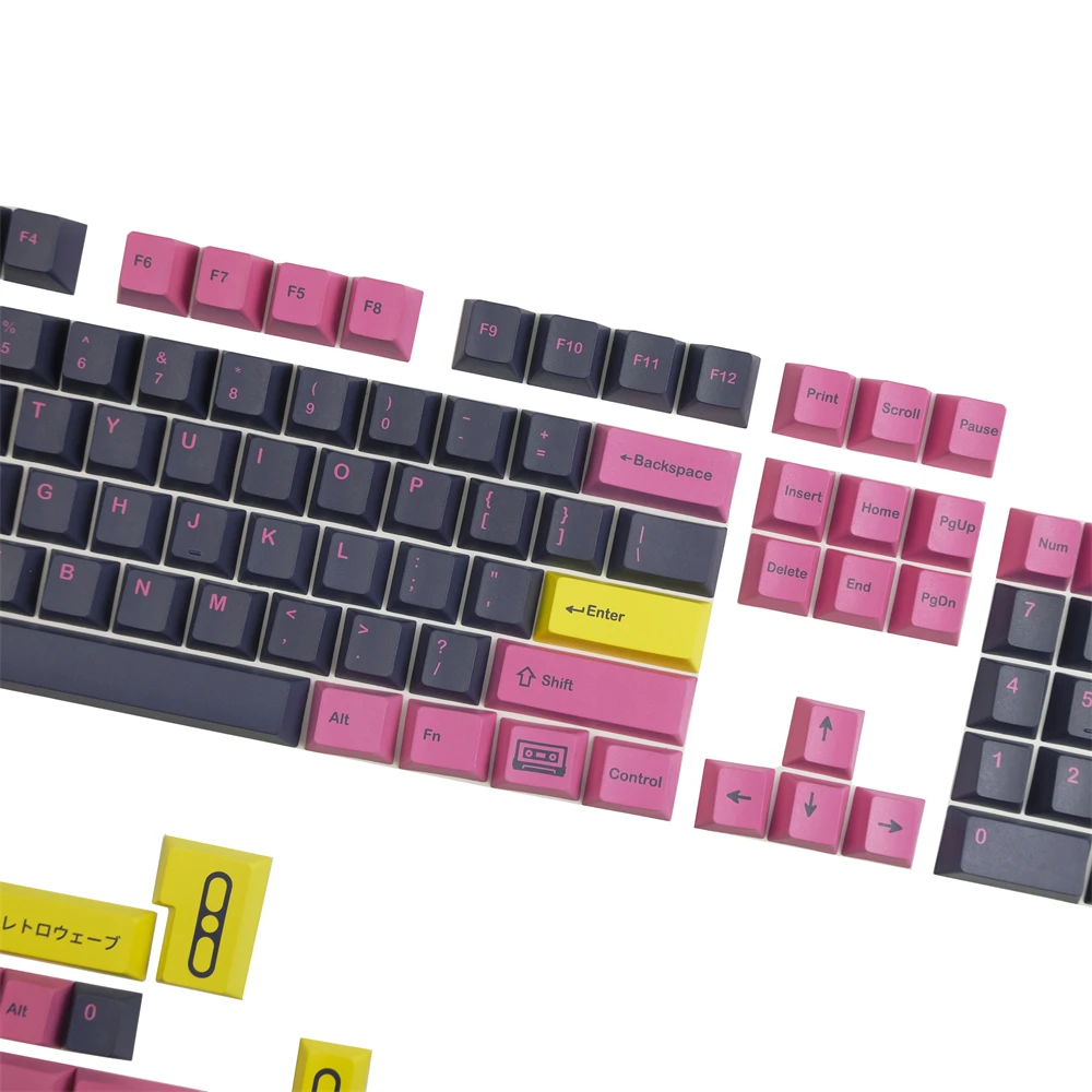Pbt Keycaps 140 Teclas Gmk Retondas Keycap Dye-sublimação Cereja Perfil para Teclado Mecânico Interruptor mx Gk61 64 87 96 108 - Imagem 4