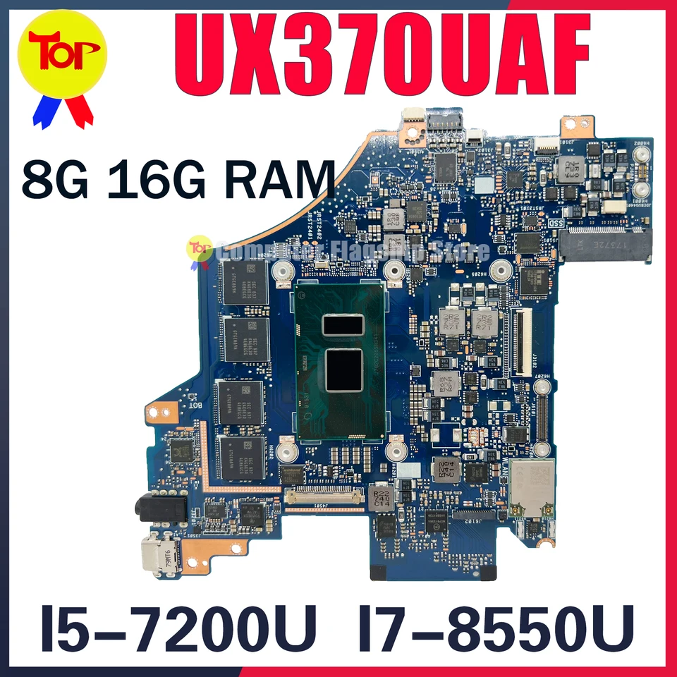 UX370U Laptop Motherboard For ASUS ZenBook UX370UA UX370UAR