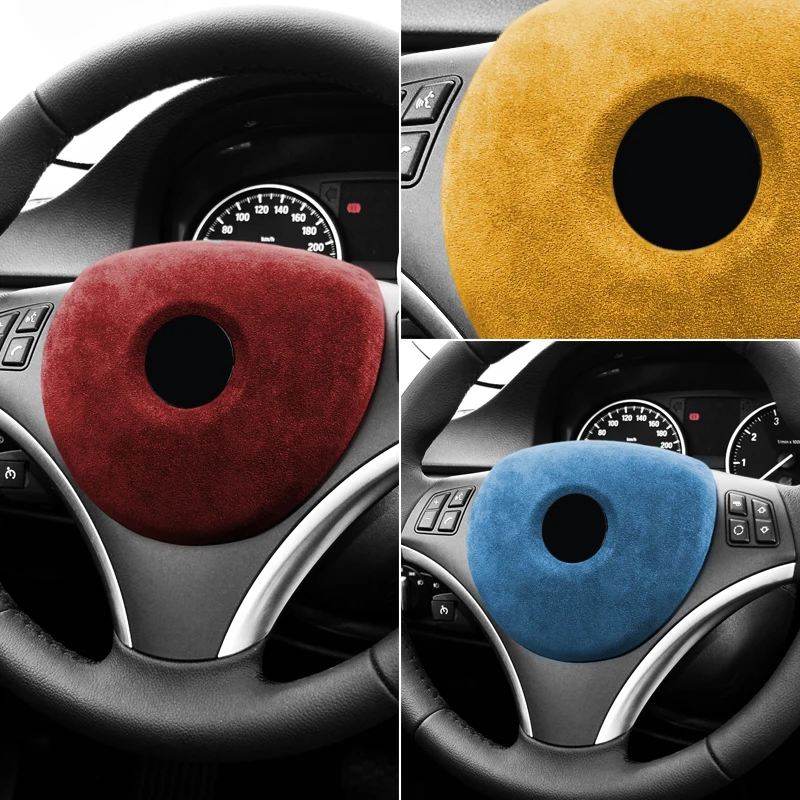 Alcantara Wrap Yellow Steering Wheel Cover For BMW E90 E92 E93 2009 2012  ABS Decals For Interior Decoration And Styling Accessories186F From Aice65,  $40.21