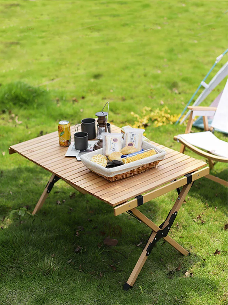 Egg Roll Foldable Dining Table Outdoor READY STOCK】Camping