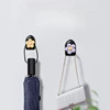 1pc Cute Daisy Adhesive Hooks No Drilling Hooks Door Wall Hooks Hangers for Kitchen Bathroom Home Storage Organization Gadgets 2
