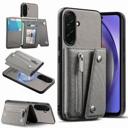 Detachable Magnetic Wallet Phone Case with Magsafe Integration - Galaxy S23 Ultra (Gray)