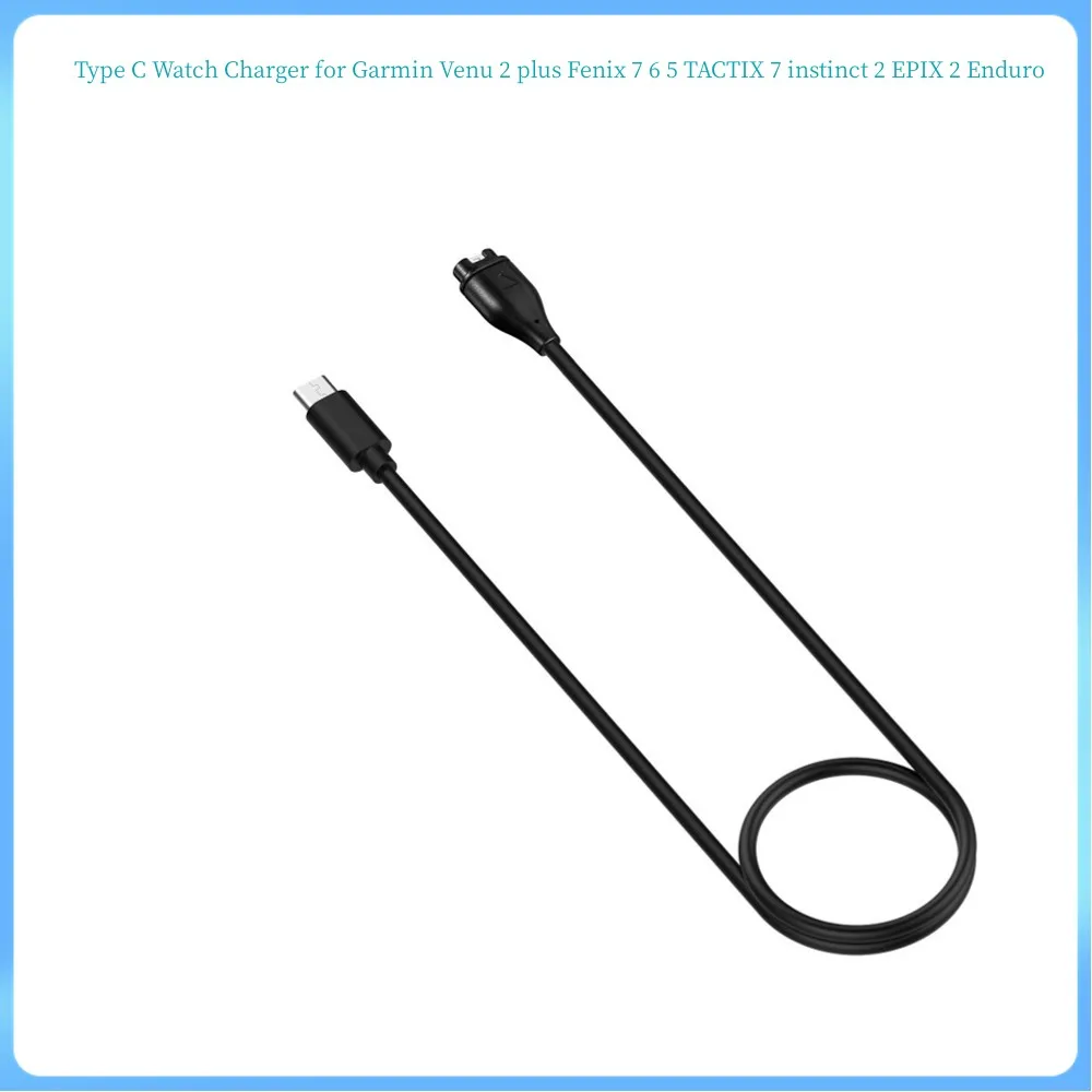 2pcs/lot USB C type-c Charging Cable for Garmin Fenix 7S 7X