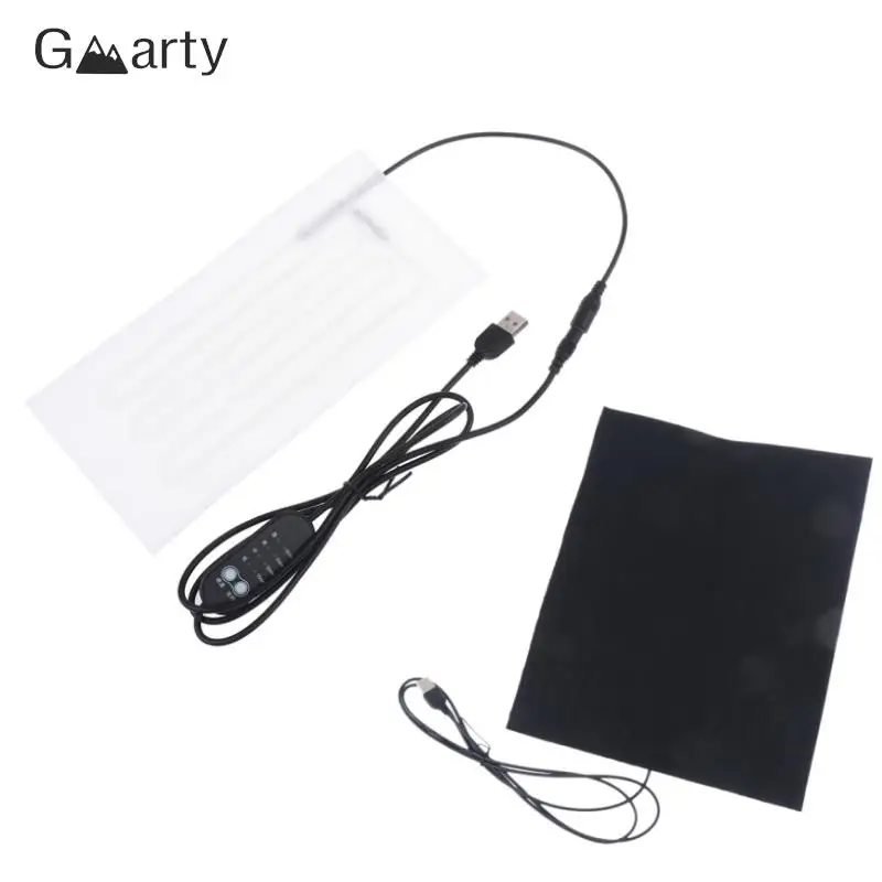 

1Pc Carbon Fiber Heating Pad Hand Warmer USB Heating Film Electric Winter Infrared Fever Heat Mat