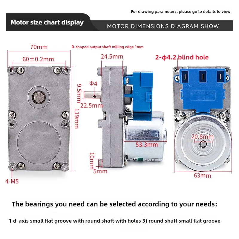 220v reduction motor Small slow speed large torque particle heating furnace motor low speed feeder synchronous synchronous geared motor