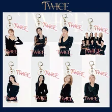 

KPOP TWICE Concert Four Tour NewAlbum Same Model Real Acrylic Keychain Key Keyring Pendant Peripheral Korean Group Fashion Gifts