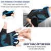 MOREOK Men's MTB Cycling Gloves Half Finger Gel Pad Enhanced Shock Absorption Anti-Slip Breathable for Road & Mountain Biking 5