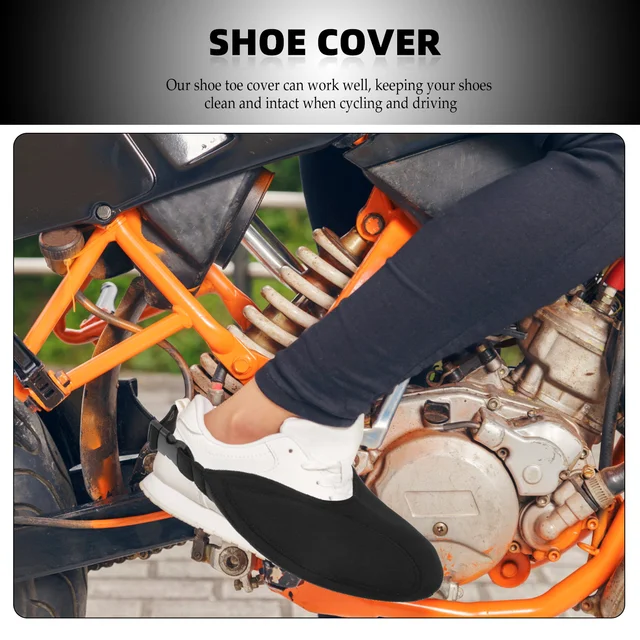 Waterproof TPU Dive Material Shoe Protector Half Cover Cycling Driving Outdoor Boot Keeps Clean Intact Elastic Fixing 4