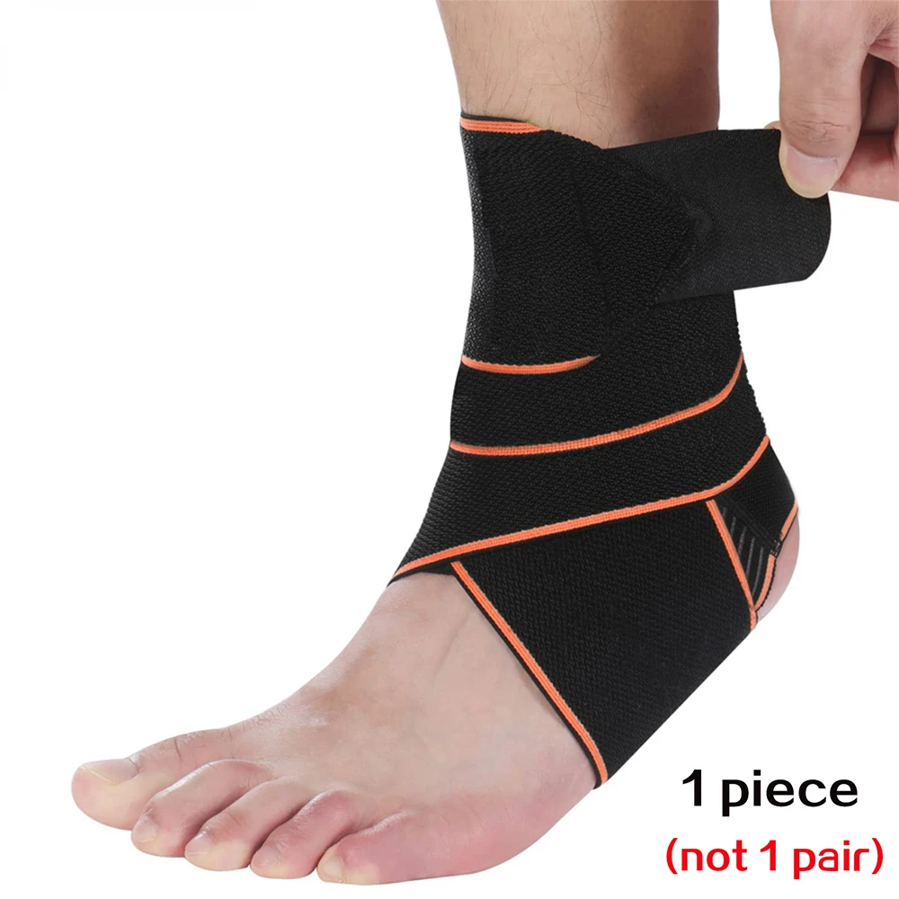 1 PCS Breathable Ankle Brace Wrap Adjustable Ankle Stabilizer for Heel Pain Injury Recovery Protector Sleeve Support Strap