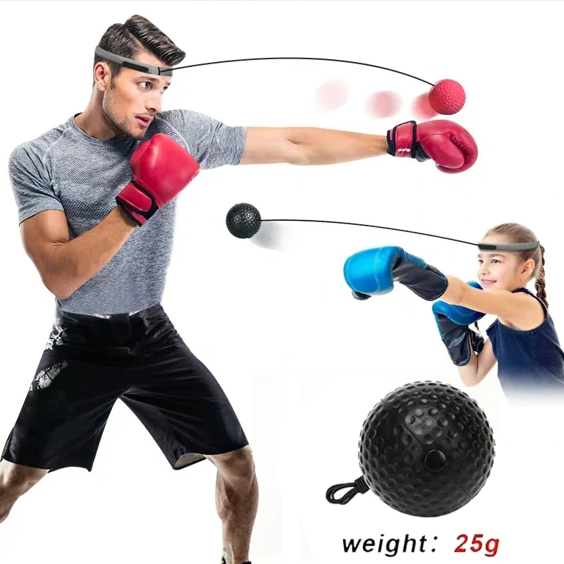 Boxing Reflex Ball Set with Headband Perfect for Reaction Agility Punching Speed Fight Skill and Hand Eye Coordination Training