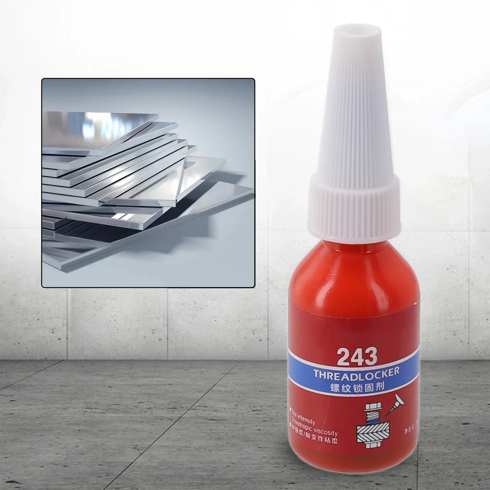 Threadlocker Glue 1pc 10ml Threadlocker Medium Strength Threadlocker Sealing Thread Locking For Locking And Sealing Of M20 Thread Hardware