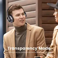 Oneodio A10 Bluetooth 5.4 Headphones Hybrid Active Noise Cancelling With Hi-Res Audio Over Ear Wireless Headset ANC With 5-Mic - Image 5